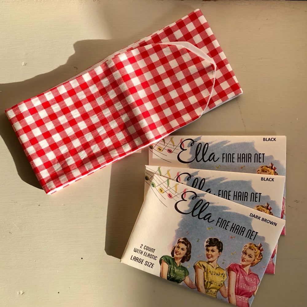 Retro Hair Nets New Reproduction And Head Scarf New